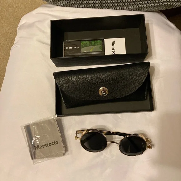 Merstoclo Steampunk polarized sunglasses. Unisex - Picture 5 of 9
